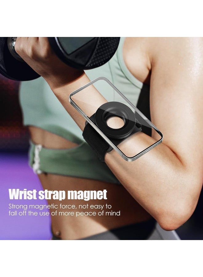 Running Phone Holder for iPhone, Magnetic Wrist Phone Holder, Armband Cell Phone Holder, Magnetic Phone Holder, Compatible with iPhone 16 15 14 13 12 Pro Max Plus Mini - Image 3