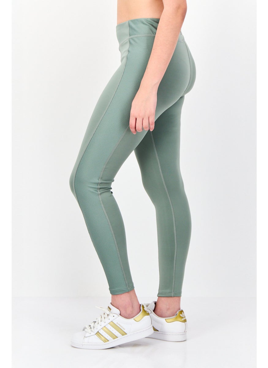Reebok Women Sportswear Fit Training Leggings, Sage Green  - Image 3