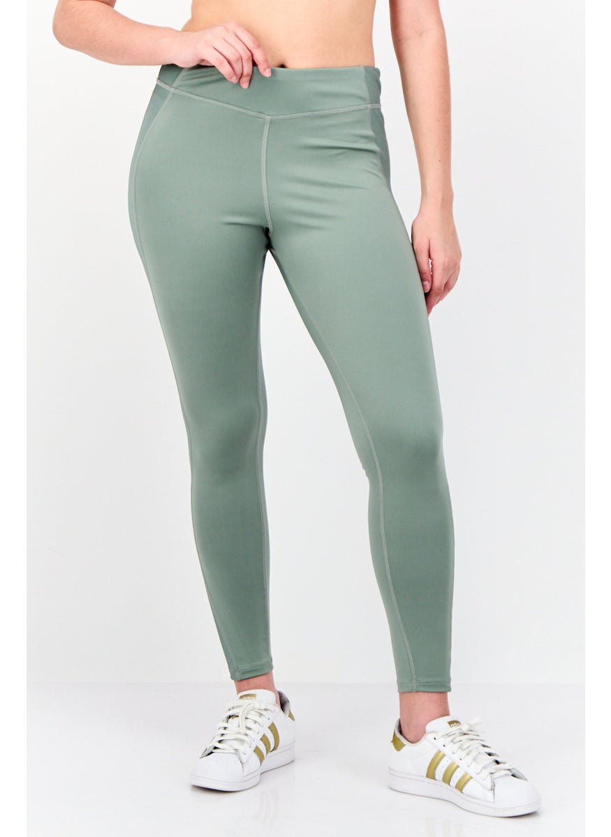 Reebok Women Sportswear Fit Training Leggings, Sage Green  - Image 1
