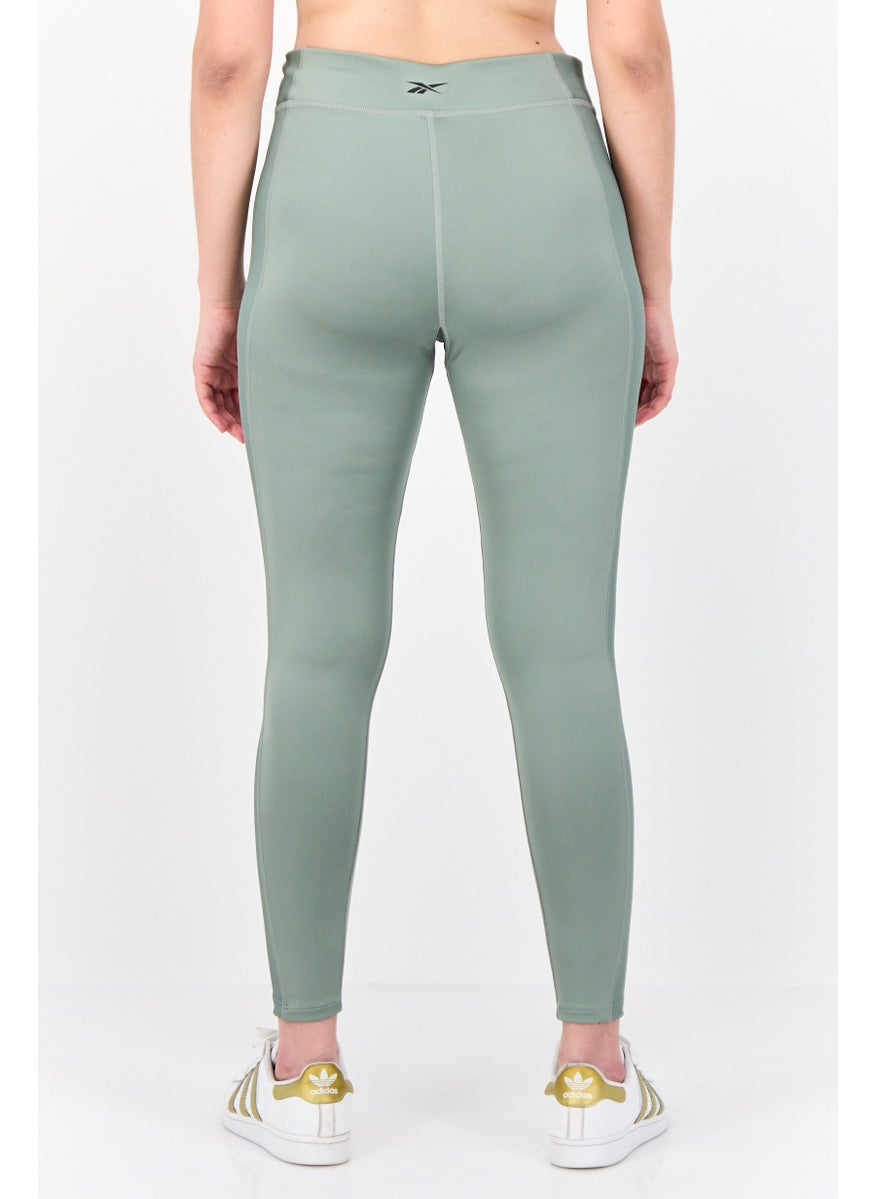 Reebok Women Sportswear Fit Training Leggings, Sage Green  - Image 2