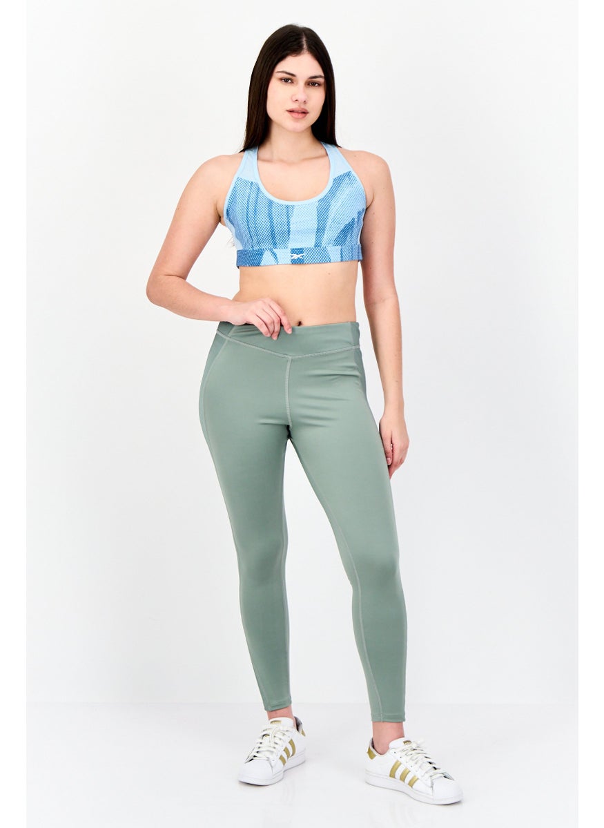Reebok Women Sportswear Fit Training Leggings, Sage Green  - Image 4