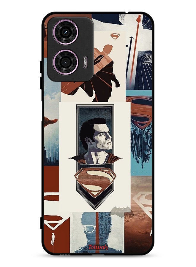 Tolwak Motorola Moto G24 4G Protective Case Cover Superman Art - Image 1