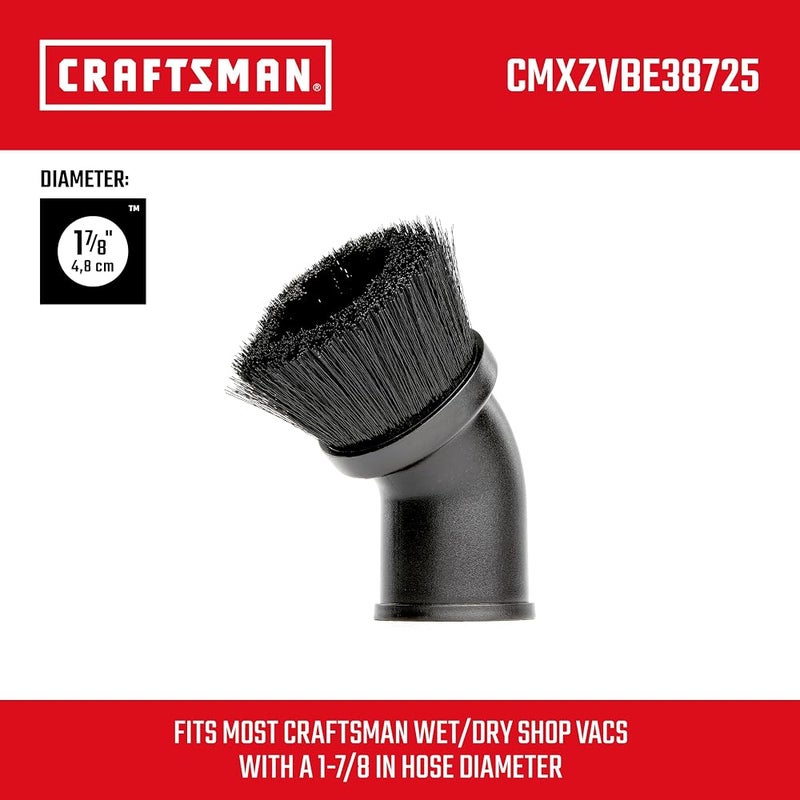 كرافتس مان فرشاة تنظيف CRAFTSMAN CMXZVBE38725 بقطر 1-7/8 بوصة، ملحقة لمكنسات الأتربة الرطبة/الجافة للاستخدام في المحلات التجارية - Image 3