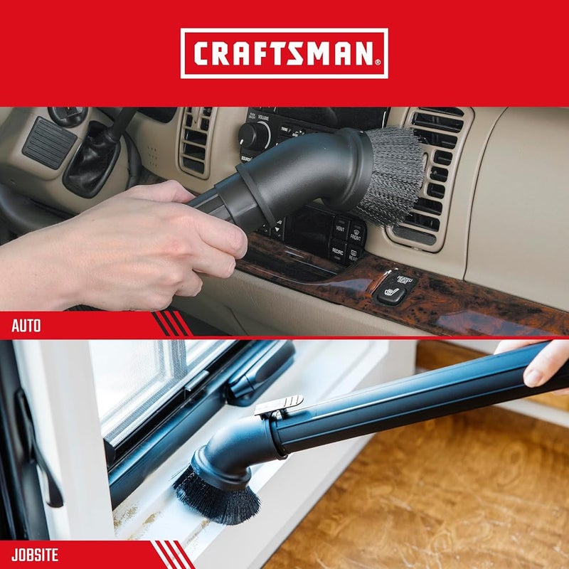 كرافتس مان فرشاة تنظيف CRAFTSMAN CMXZVBE38725 بقطر 1-7/8 بوصة، ملحقة لمكنسات الأتربة الرطبة/الجافة للاستخدام في المحلات التجارية - Image 4