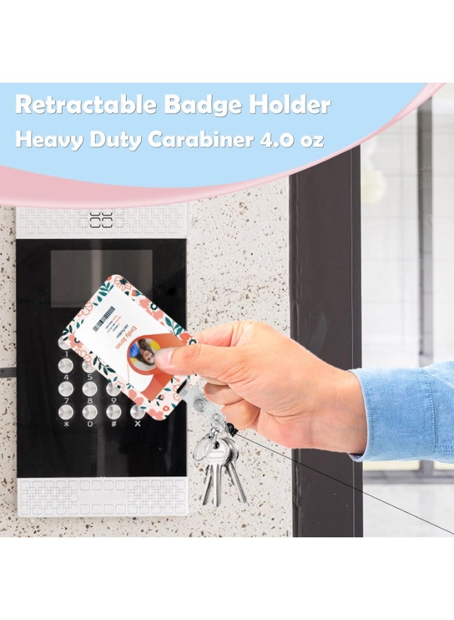 يوڠام حامل بطاقة هوية مع حبل للرقبة – حاملو بطاقات الهوية القابلة للسحب مع حبل رقبة قابل للفصل وبكرة شارة وحامل بطاقة هوية عمودي للممرضات والطلاب والمعلمين وموظفي المكاتب - Image 3