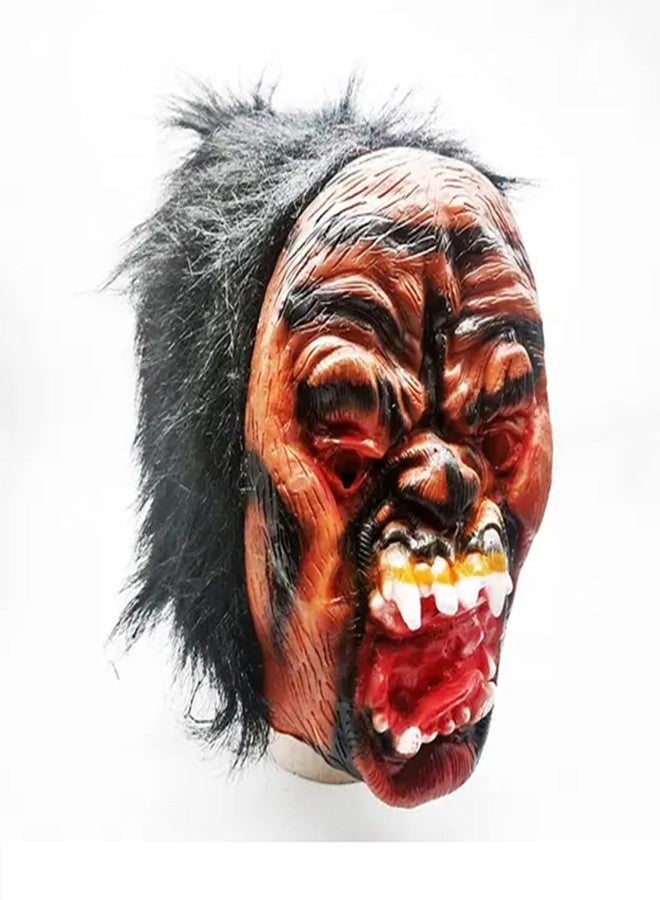 FAVELA Rubber Latex Funny Scary Horror Full Face Mask for Costume Prank Party Halloween Holi Function Drama. (Random) (Pack of 1) - Image 5