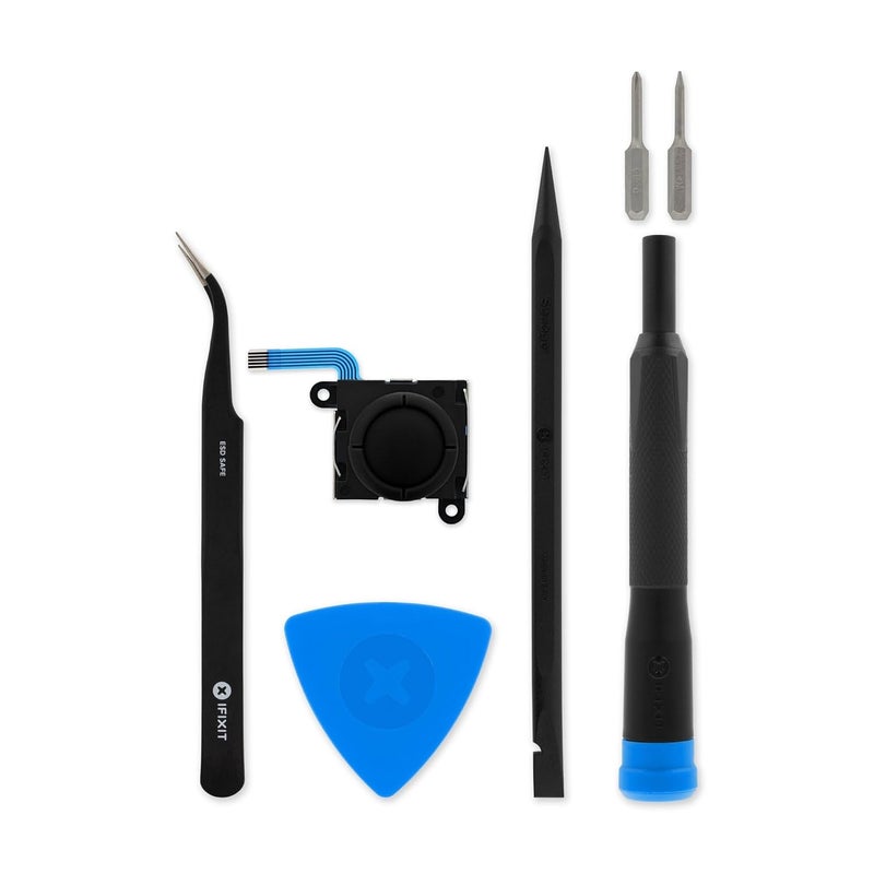 iFixit Joystick Compatible with Nintendo Switch Joy-Con and Switch Lite - Repair Kit (Black) - Image 1