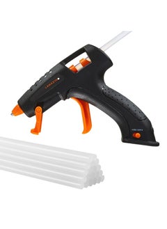 LAWAZIM Cordless Glue Gun -15W 3.7V Black - Hot Melt Glue Gun with 16 Glue Sticks (7.4x200mm) and USB Cable Battery Operated Glue Gun DIY Tool for Art Crafts Decorations  - Image 1
