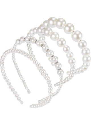 4 Pieces Pearls Headbands Women White Faux Pearl Rhinestones Hairbands Bridal Hair Hoop Wedding Hair Accessories For Girls (Style Set 1) - pzsku/Z6D1FBE2A9329AA57DE9EZ/45/_/1683026108/f5b897ae-54f9-4dc6-b7ed-9c630ff2a41c