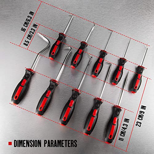 AMM 8PCS Pick and Hook Set, Precision Automotive Hook Set, Car Auto Oil Seal/O-Ring Seal Gasket Mini Precision Hooks Puller Remover - Image 3