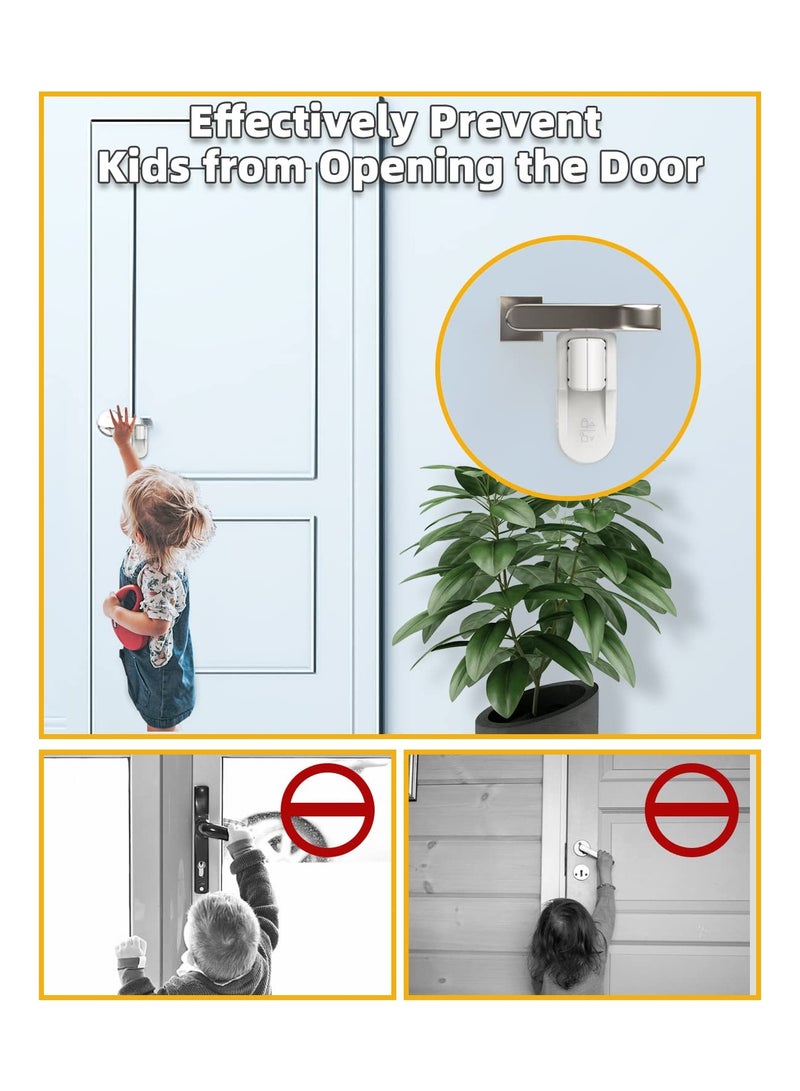 Child Safety Door Lever Locks 4 Pack Easy Install No Tools Needed Prevents Toddlers from Opening Doors Ideal for Home Safety - Image 3