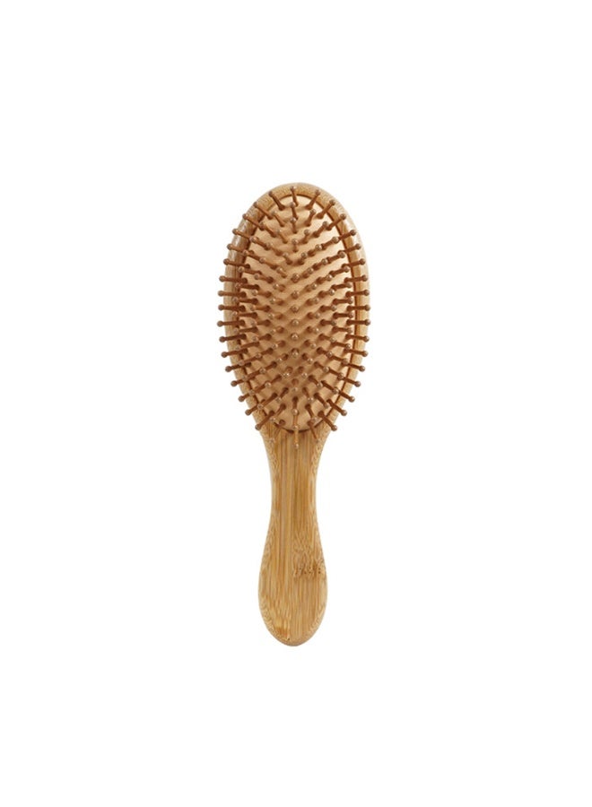 Medium Oval Moso Bamboo Cushion Massage Hair Brush - Image 1