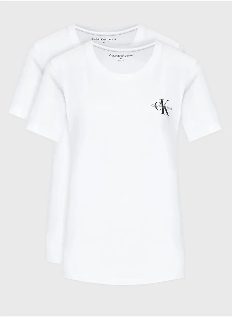 Calvin Klein Jeans 2 Pack Logo T-Shirt