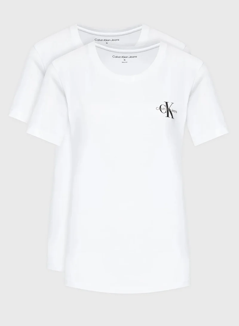 كالفن كلاين جينز مجموعة تيشيرتات بشعار الماركة (عدد 2)