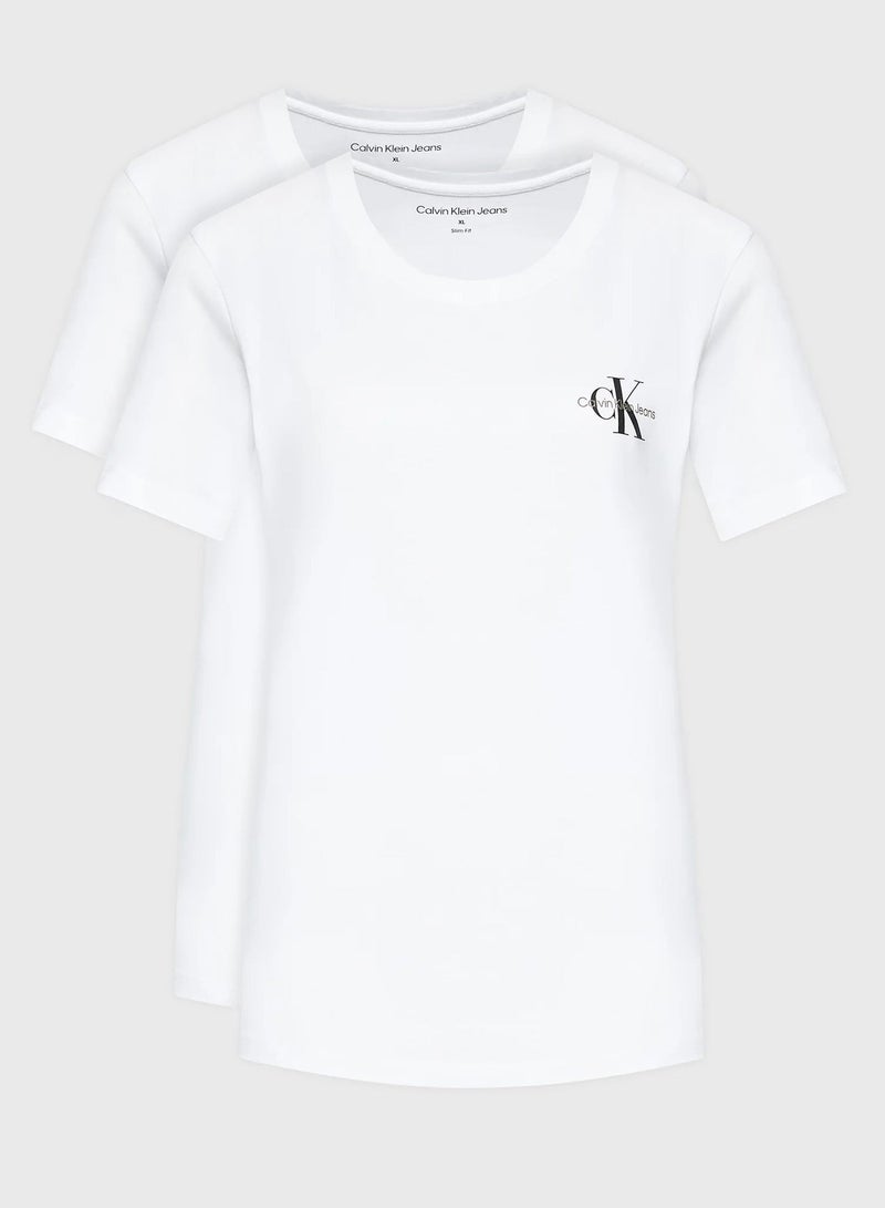 Calvin Klein Jeans 2 Pack Logo T-Shirt - Image 2