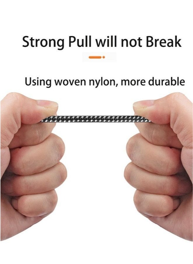 كابل محول مضفر 2 في 1 من النوع C، كابل محول صوت لسماعات الرأس مقاس 3.5 مم، كابل من النوع C مع شحن سريع PD بقوة 60 واط، منفذ Type-C متوافق مع أجهزة هواوي، سامسونج، شاومي، وأجهزة الكمبيوتر المحمولة (أسود). - Image 4