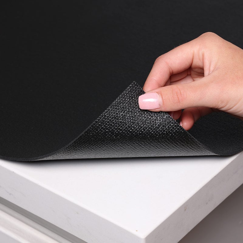 Con-Tact Brand Con-Tact Grip Premium Solid Thick Non-Adhesive Shelf and Drawer Liner, 18" x 4', Black - Image 4