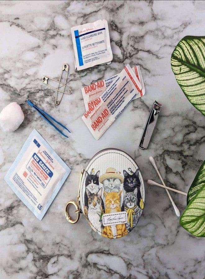 Monarque Round Zipper Case, Signature Artists (Mary Lake-Thompson Cats) - Image 3