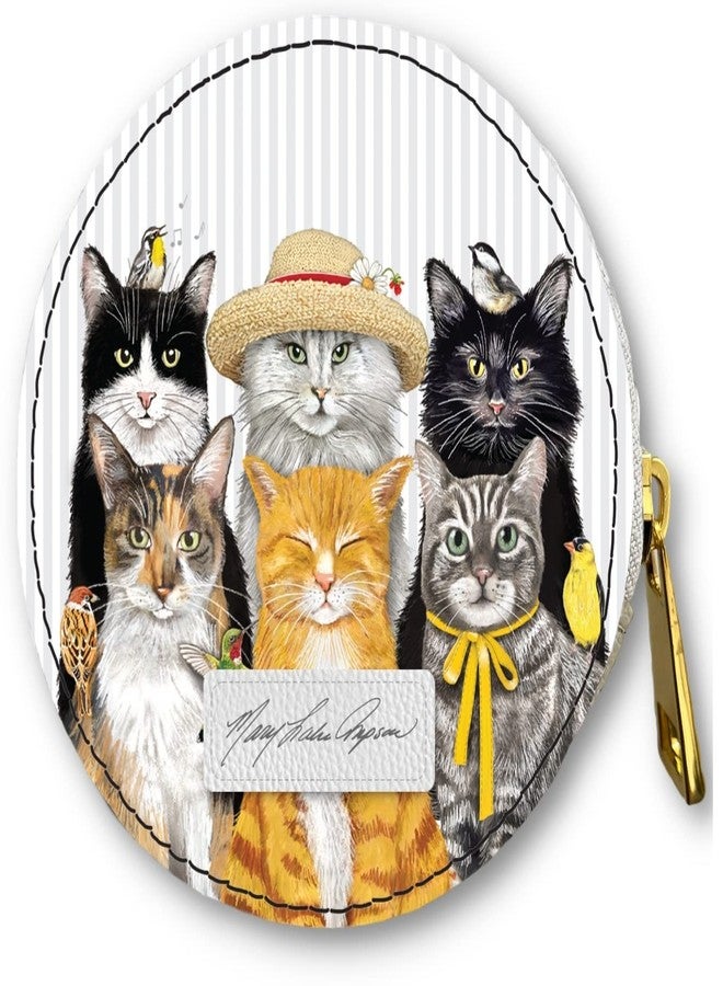 Monarque Round Zipper Case, Signature Artists (Mary Lake-Thompson Cats) - Image 1