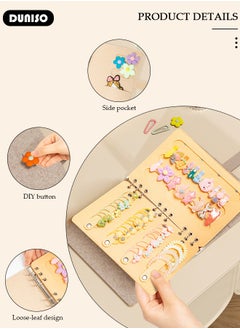 DUNISO Hair Clips Organizer for Girls, Vegan Bow Organizer for Girls, Travel Hair Accessories Storage with Folding Design, Baby Girls Hair Bow Organizer  - Image 2