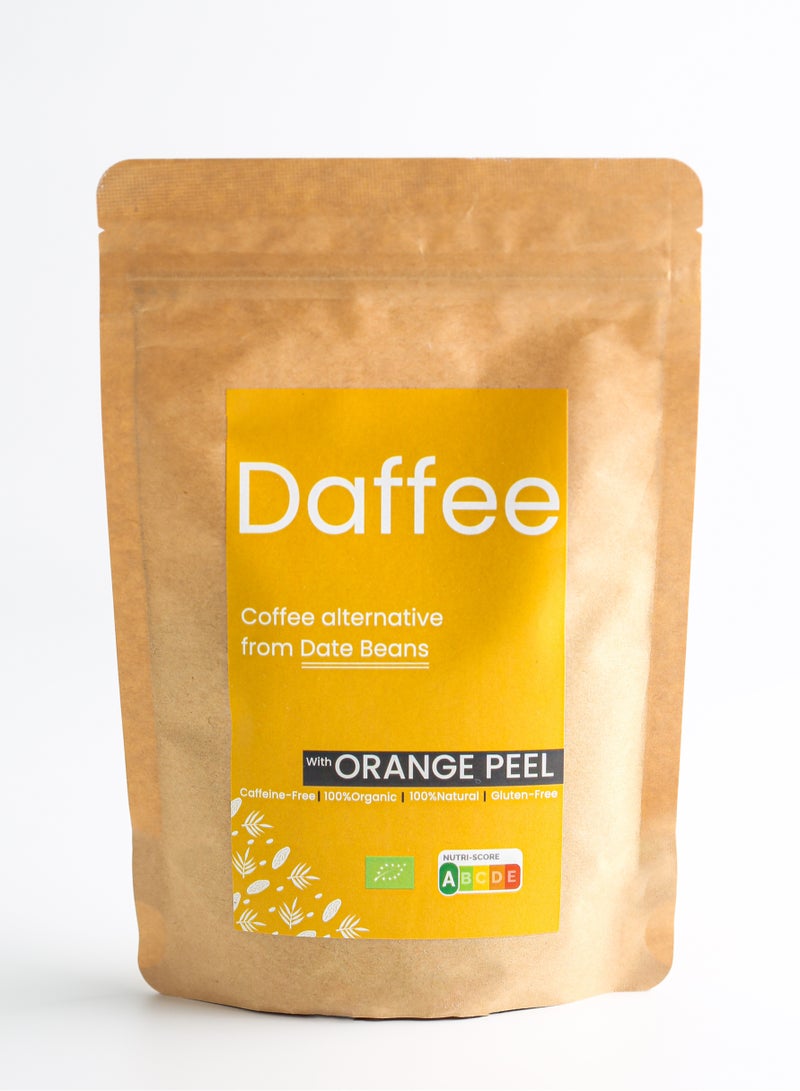 Daffee Decaf Coffee Alternative Made from Organic Date Beans with Orange Peels -250g - Image 1