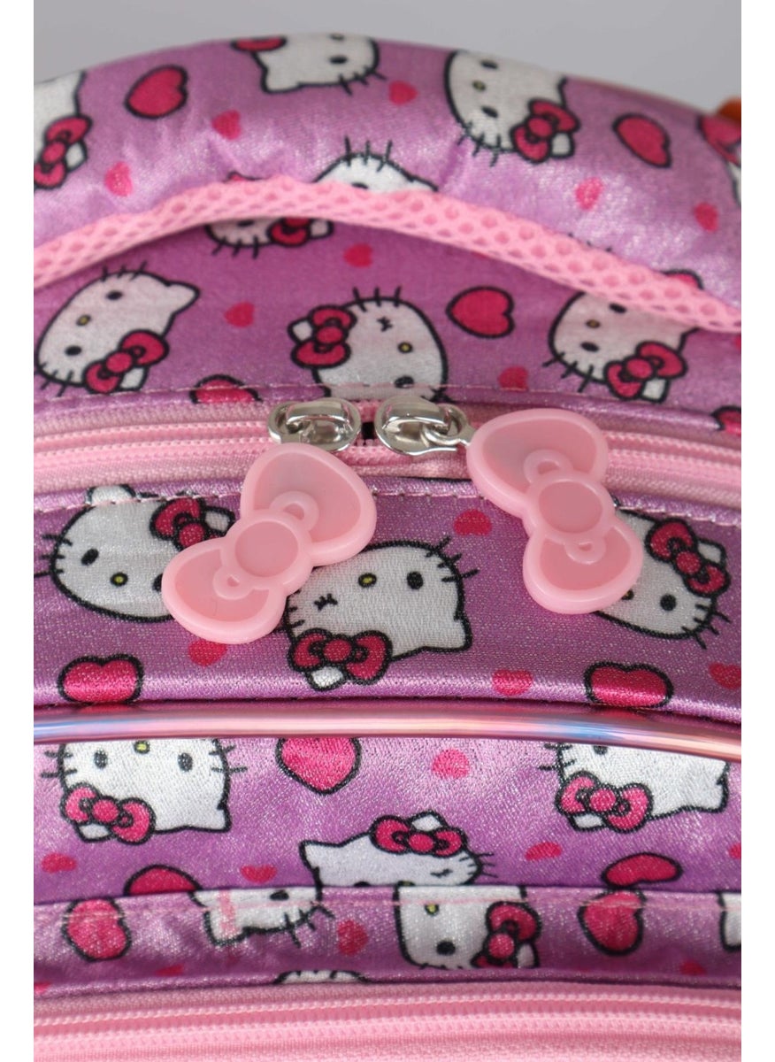 Hello Kitty New Season Licensed 's Sparkling World Special Collection School Bag and Pencil Bag Set  - Image 5