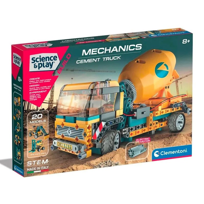 Clementoni - Science & Play Mechanics Cement Truck - 75083 - Image 1