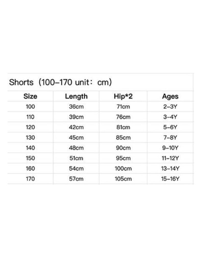 Generic - Ninja Kids Cartoon Unisex Summer Short Sleeve Orange T-Shirt Black Shorts Set - Image 1