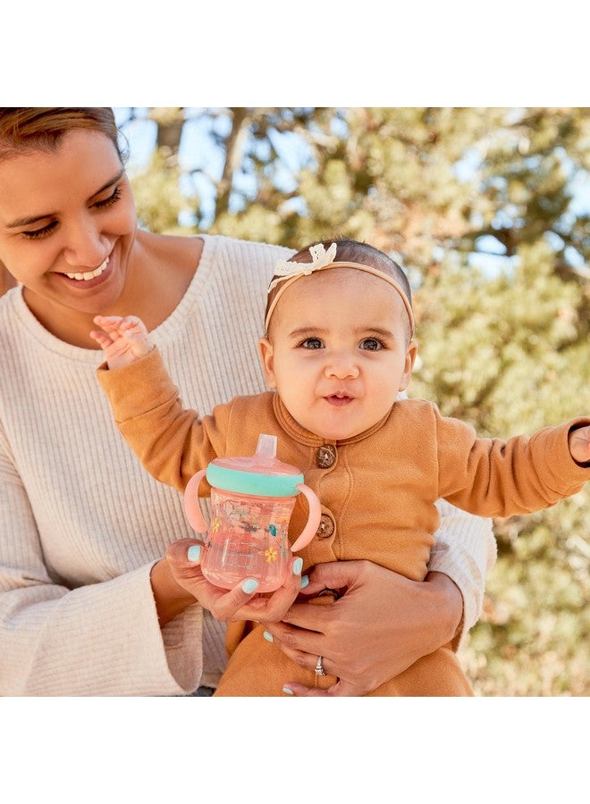 ذا فيرست ييرز كوب الشرب للأطفال الصغار من ذا فيرست ييرز - مزود بفوهة ناعمة - كوب تدريب للأطفال من عمر 6 أشهر فما فوق - بمقابض وغطاء مانع للتسرب - 7 أونصة - طبعة زهور الدعسوقة - قطعتان - Image 5