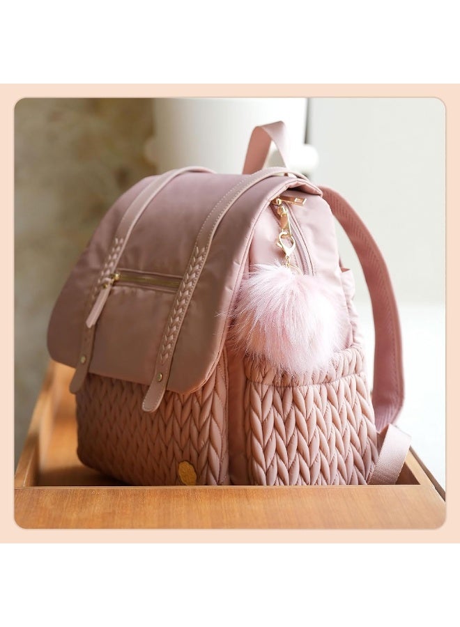 SEWBOO Diaper Bag Backpack Large Capacity Convertible Travel Back Pack Waterproof Baby Bag for Mom and Girl - Image 5