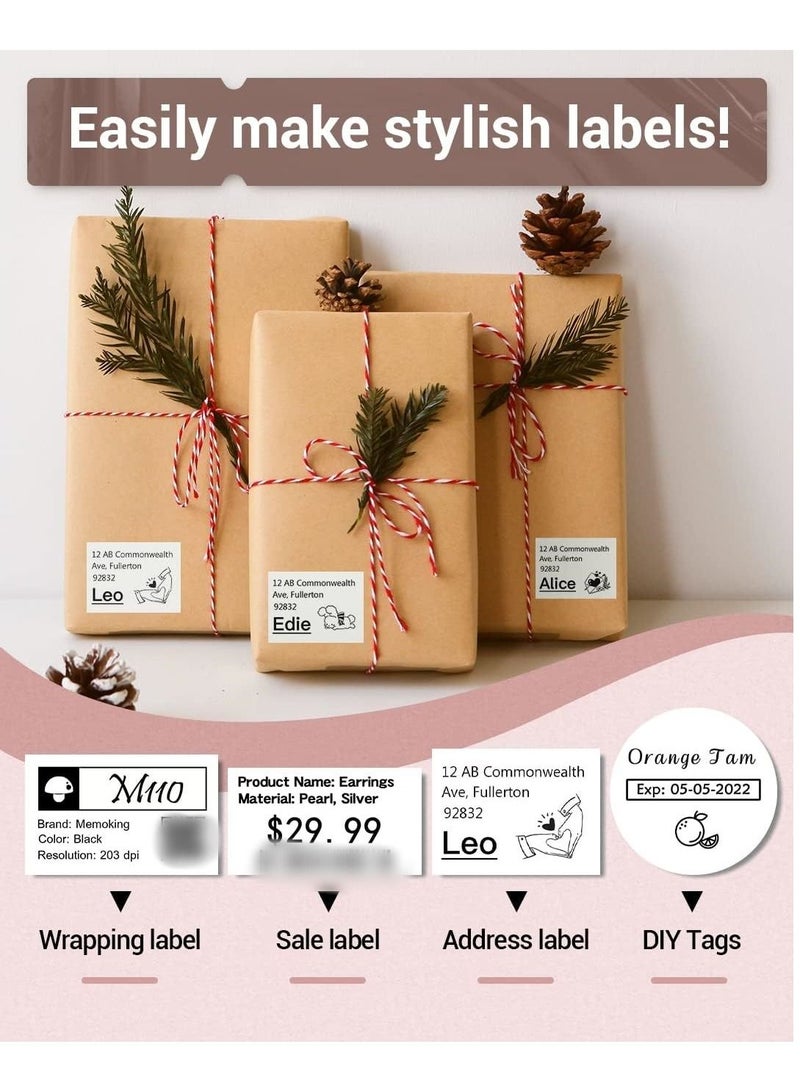 phomemo Portable Bluetooth Thermal Mini Label Maker Compatible with Android iOS System - Image 2