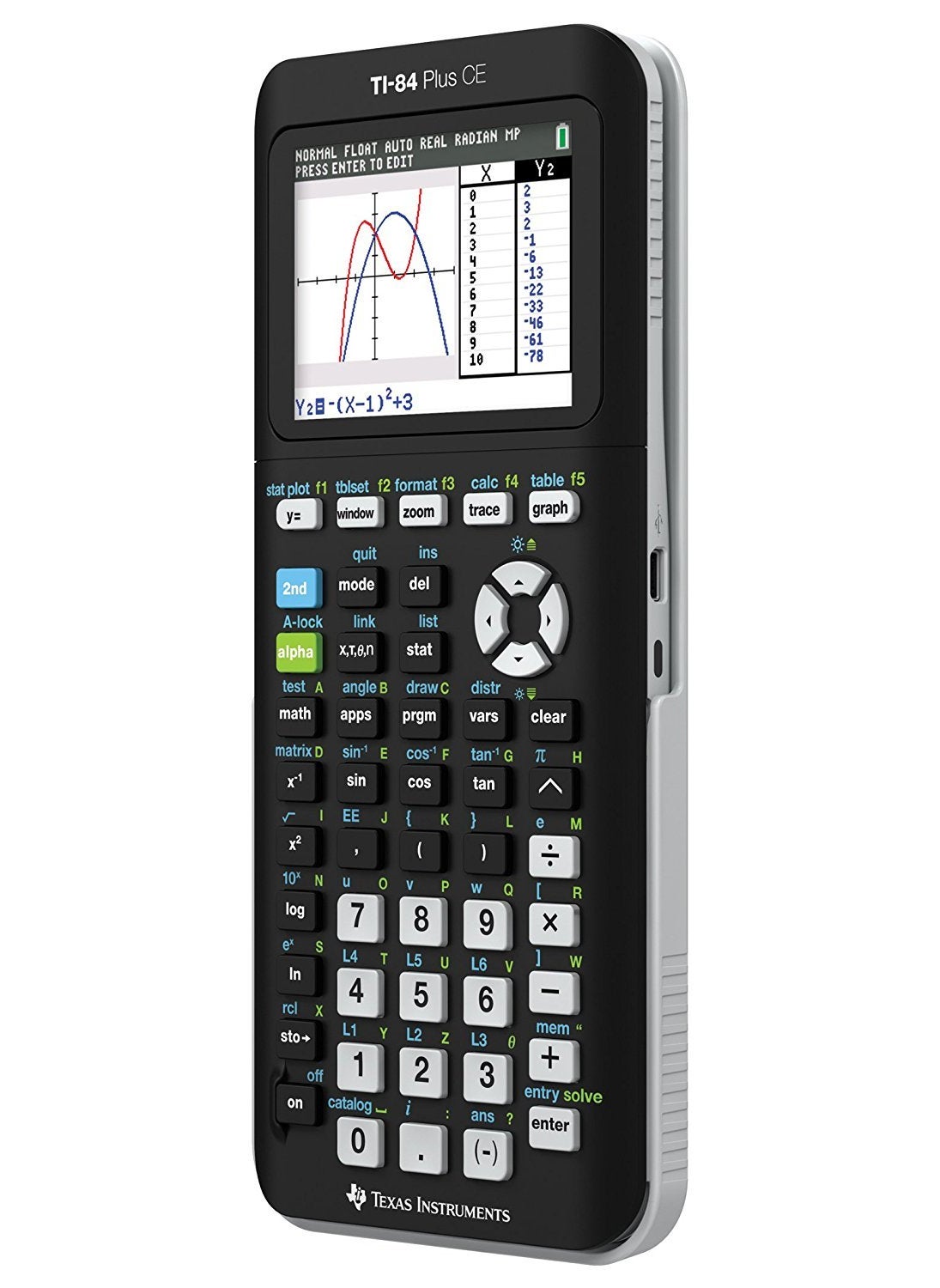 TEXAS INSTRUMENTS Texas Instruments TI-84 Plus CE Graphing Calculator, Black  - Image 3