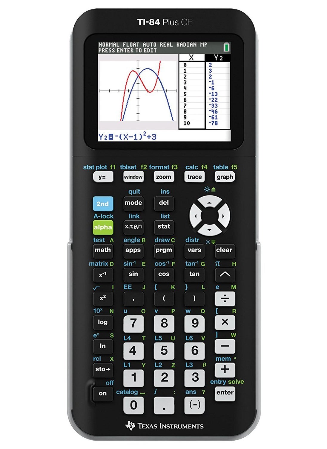 TEXAS INSTRUMENTS Texas Instruments TI-84 Plus CE Graphing Calculator, Black  - Image 2