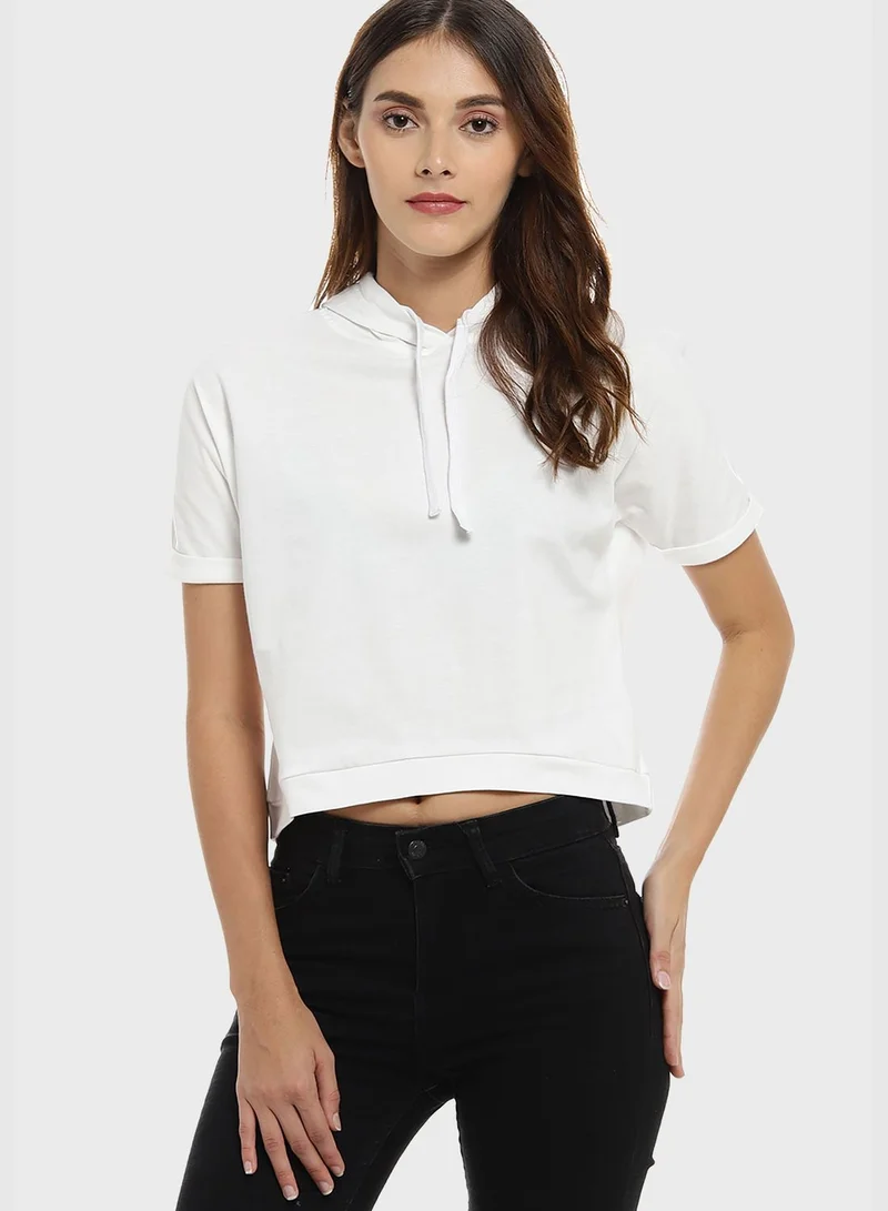 Campus Sutra Round Neck Blouse