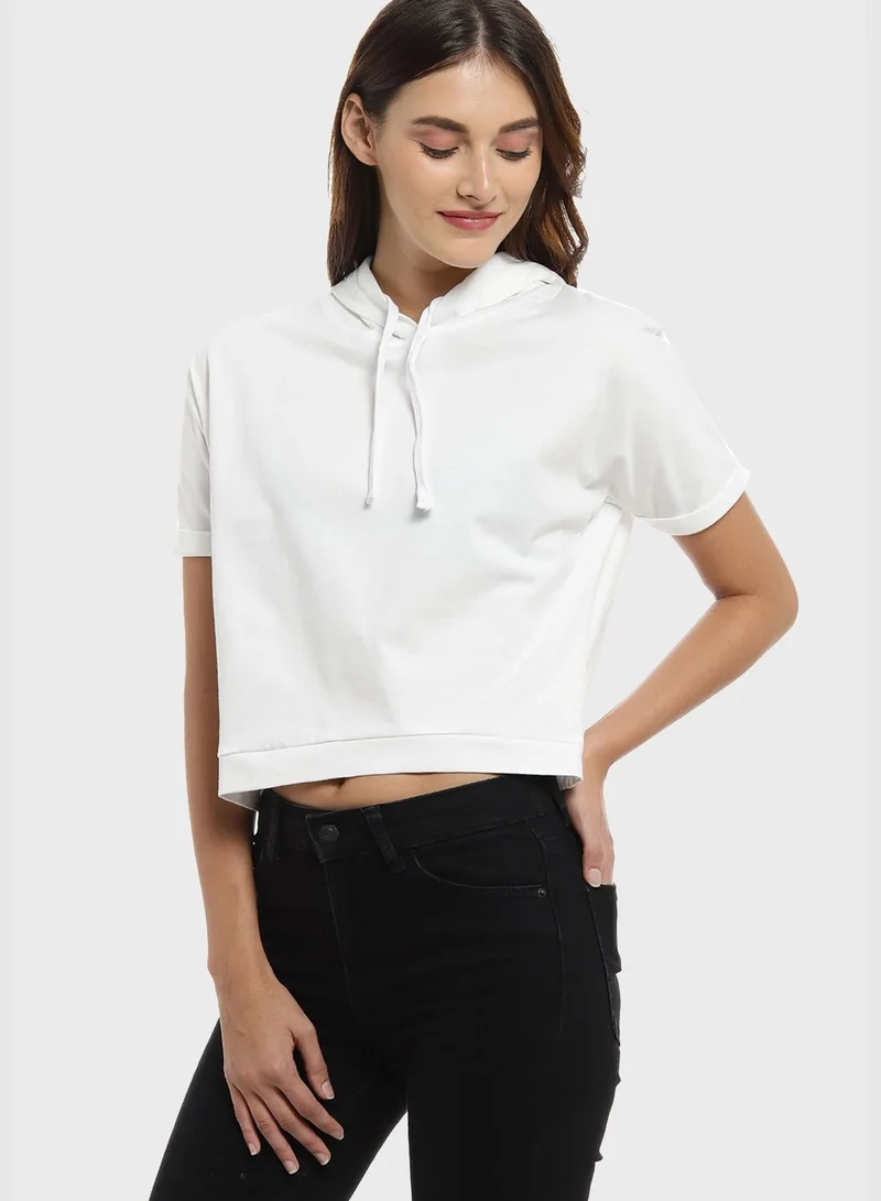 Campus Sutra Round Neck Blouse