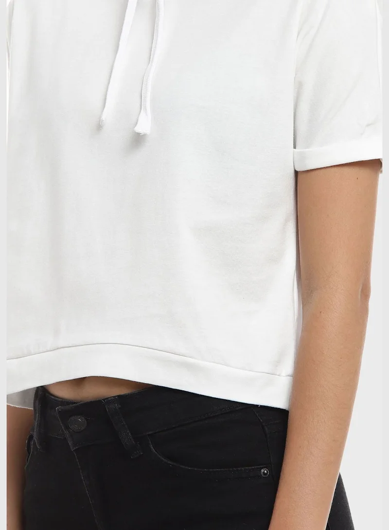 Campus Sutra Round Neck Blouse