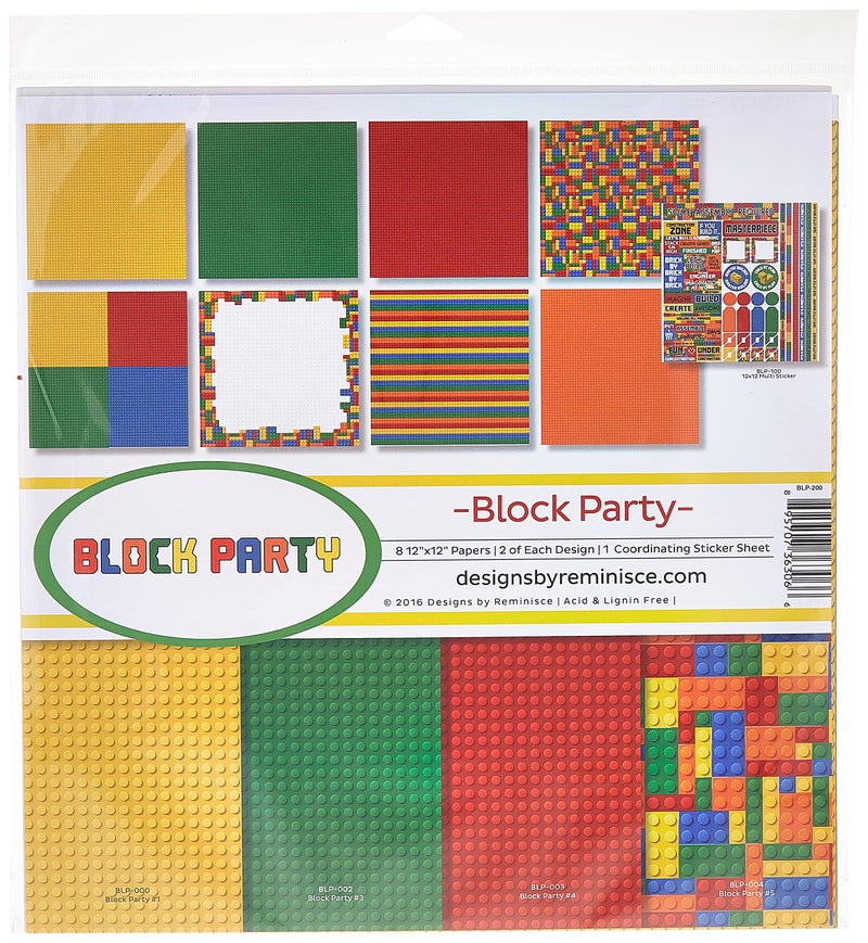 مجموعة ذكريات حفلة الكتل BLP200 12x12 بوصة