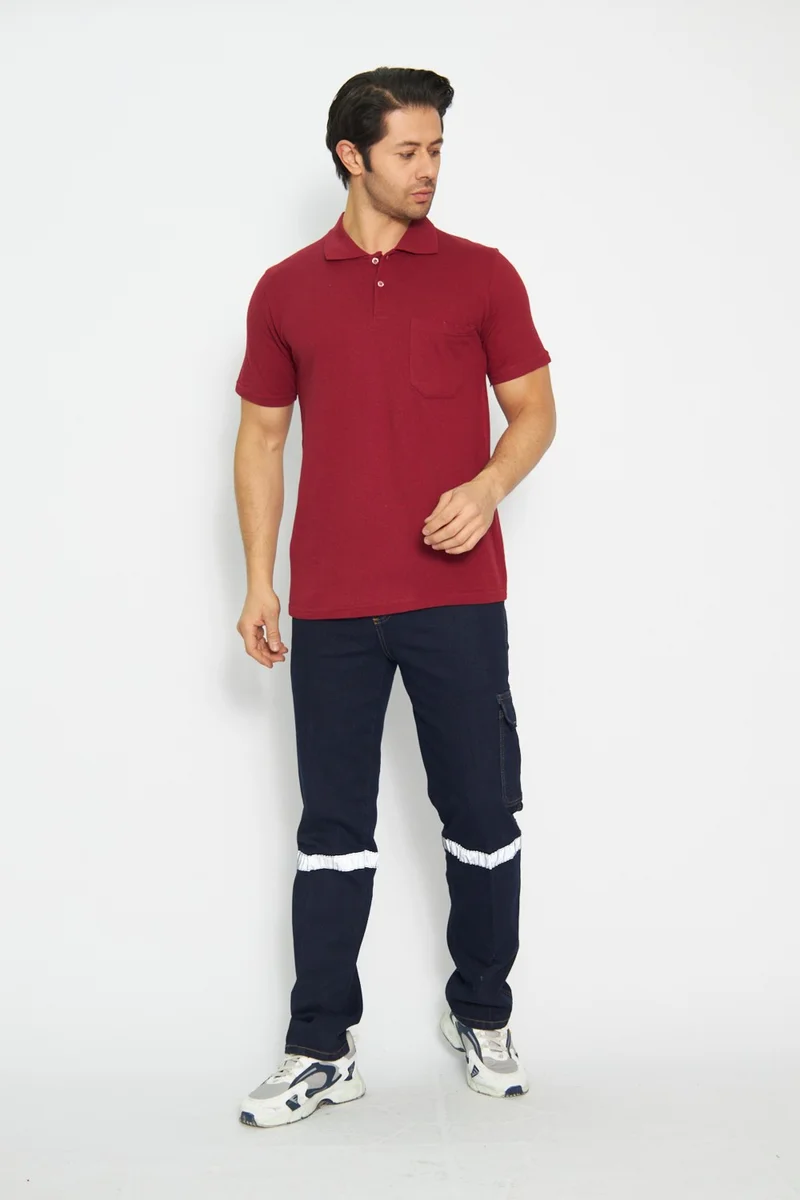 Orange Safety Short Sleeve Polo Shirt