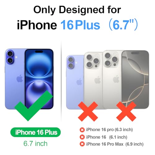 Antsturdy Compatible with iPhone 16 Plus Wallet CaseRFID Blocking PU Leather Phone Case Women Men Kickstand flip Cover Wrist Strap Zipper Credit Card Holder Slots for Apple 16 Plus 67Wine Red - Image 3