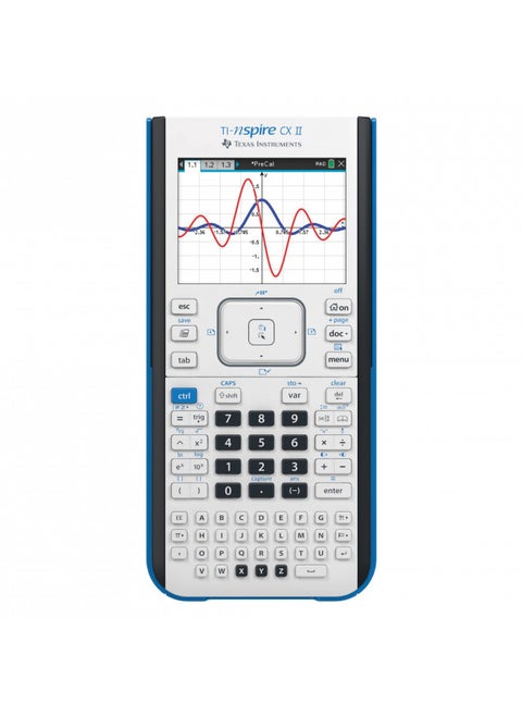 Texas Instruments TI-Nspire CX II Color Graphing Calculator with Student Software (PC/Mac) White 3.54 x 7.48