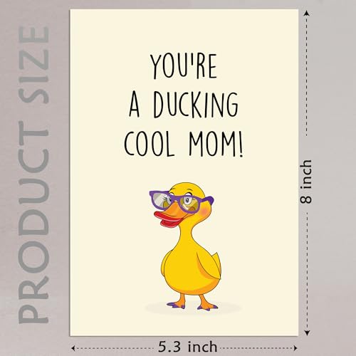 Cheerin Funny Birthday Mom Card – Sweet Thank You Card for Mom – Heartfelt Gift from Son or Daughter – For Celebrating Moms, Stepmoms, and Mommies - Image 2