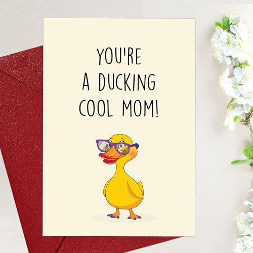 Cheerin Funny Birthday Mom Card – Sweet Thank You Card for Mom – Heartfelt Gift from Son or Daughter – For Celebrating Moms, Stepmoms, and Mommies - Image 4