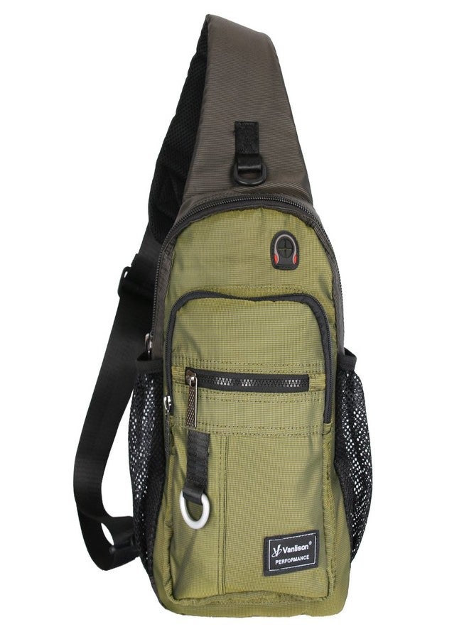 Vanlison Crossbody Sling Bag Backpack for Men & Women Army Green - Image 1