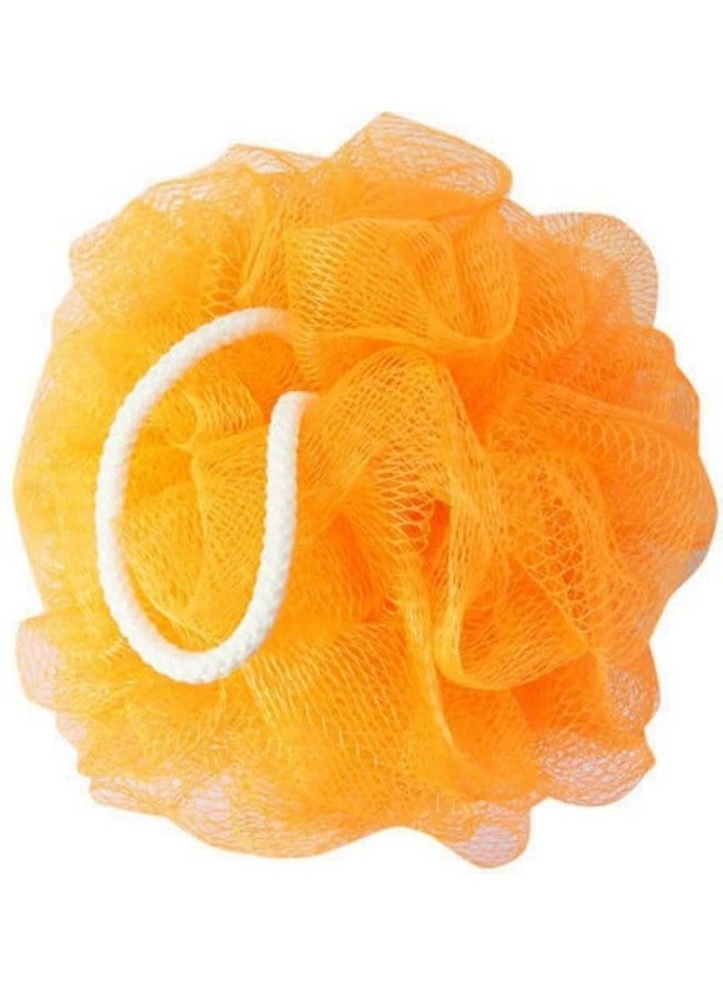 Mesh Bath Loofah Sponge, Orange, Large Size - Image 2