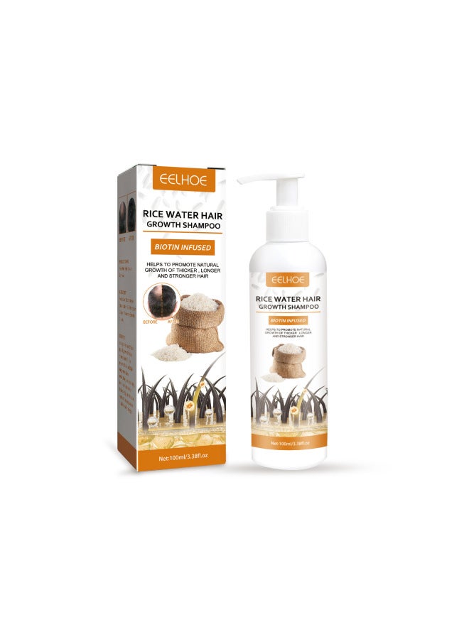 EELHOE Rice Shampoo Deep Cleansing Hair Moisturizing Scalp Care Shampoo - Image 1