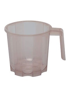 Siva Naturals Siva naturals 3 Piece Plastic Bathroom Bucket Mug and Stool Set Brown  - Image 3