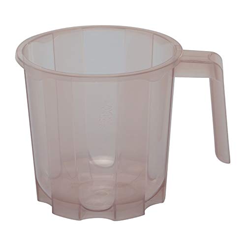 Siva Naturals Siva naturals 3 Piece Plastic Bathroom Bucket Mug and Stool Set Brown  - Image 3