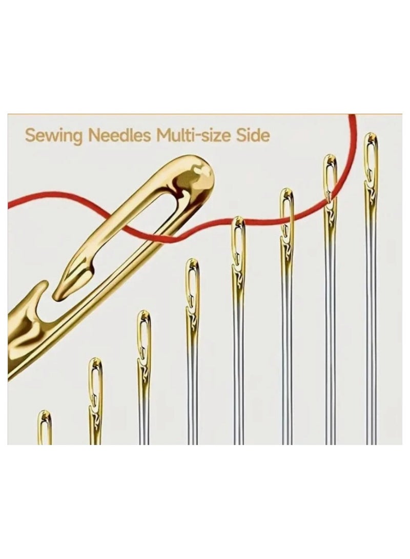 Sewing Needles, Set of 30 Sewing Needles, Sewing Needle, Large Quantity of Sewing Needles, Multi-Purpose Needles, Thread Needles, Large and Small Needles, Embroidery and Fabric Detailing Needles, Large Eye Needles, 30-Piece Set of Various Sizes Needles. - Image 5