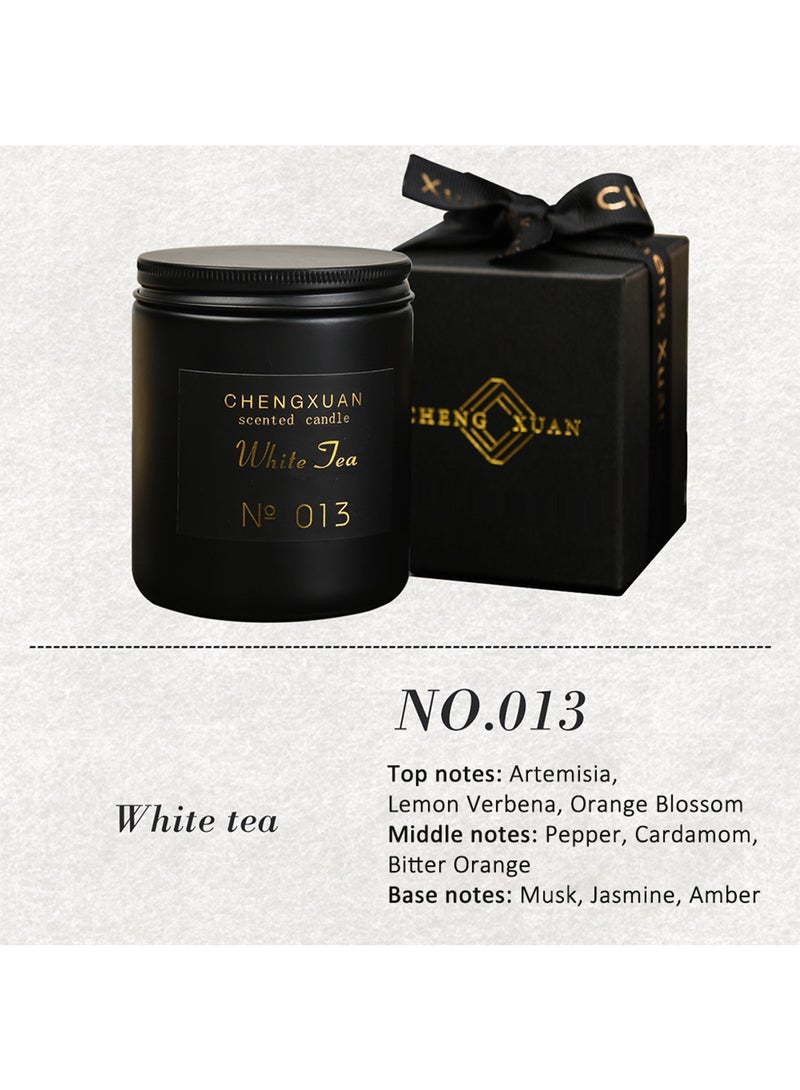 تشنغ شمعة معطرة، معطر جو طبيعي طويل الأمد، شمعة شمع الصويا للنساء 80 جرام (شاي أبيض) - Image 2