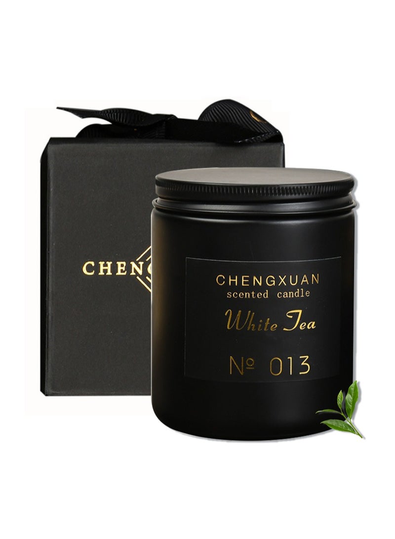 تشنغ شمعة معطرة، معطر جو طبيعي طويل الأمد، شمعة شمع الصويا للنساء 80 جرام (شاي أبيض) - Image 1